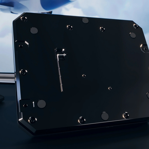 Ambidextrous joystick for flight simulator setup