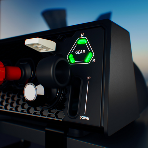 LEVIER DU TRAIN D'ATTERRISSAGE AVEC INDICATEUR LED